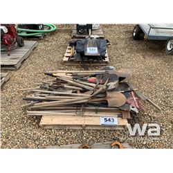 SHOVELS, RAKES, HAND TOOLS