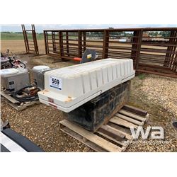 WHITE JOCKEY BOX, STAND