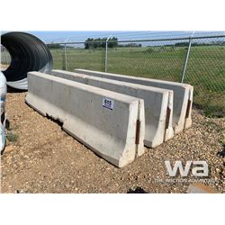 (3) CEMENT BARRICADES