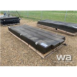 (12) 12" X 10 FT. RUBBER PLANKS