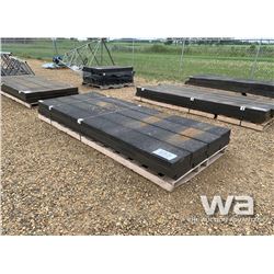 (12) 12" X 10 FT. RUBBER PLANKS