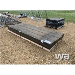 (12) 12" X 10 FT. RUBBER PLANKS