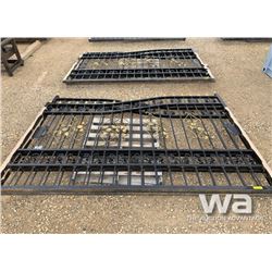 BI-PARTING 20 FT. WROUGHT IRON DRIVEWAY GATE