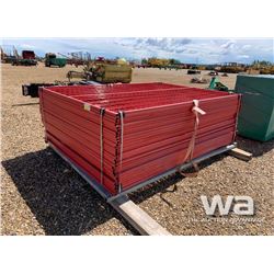 (30) 6 X 8 FT. SAFETY FENCE