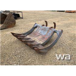 60" EXCAVATOR BRUSH RAKE
