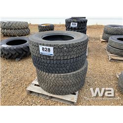 (4) MICHELIN XDS2 11R24.5 TRUCK TIRES
