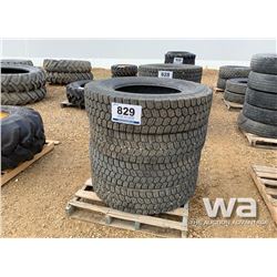 (4) MICHELIN XDS2 11R24.5 TRUCK TIRES