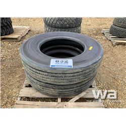 (2) BRIDGESTONE R250 11R24.5 TRAILER TIRES