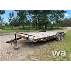 2013 H & W T/A FLATDECK TRAILER