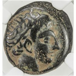 MACEDONIAN KINGDOM: Phillip II, 359-336 BC, AE 18mm. NGC VF