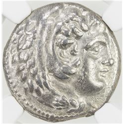 MACEDONIAN KINGDOM: Alexander III, the Great, 336-323 BC, AR tetradrachm. NGC EF