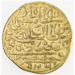 OTTOMAN EMPIRE: Suleyman I, 1520-1566, AV sultani (3.43g), Misr, AH926. F-VF