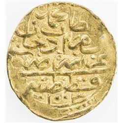 OTTOMAN EMPIRE: Mehmet III, 1595-1603, AV sultani (3.04g), Kostantiniye, AH1003. EF