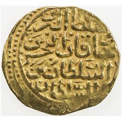 OTTOMAN EMPIRE: Mehmet III, 1595-1603, AV sultani (3.46g), Misr, AH1003