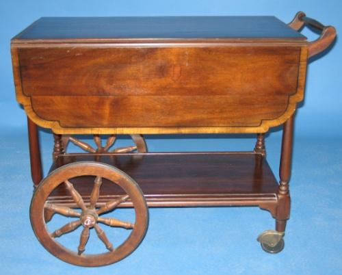 Henkel Harris Mahogany Tea Cart Image 1 Henkel Harris Mahogany Tea Cart