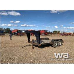 1999 SHOPBUILT GOOSENECK T/A CAR HAUL TRAILER