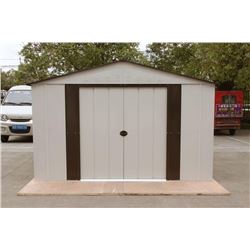 UN-USED 8 X 11 FT. STEEL STORAGE SHED
