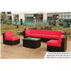 Image 1 : 7 PCE OUTDOOR WICKER FURNITURE SET