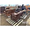 Image 4 : WICKER LOVE SEAT & (2) CHAIRS