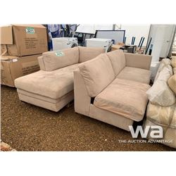 SUEDE FABRIC SECTIONAL
