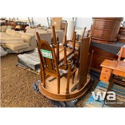 KITCHEN TABLE & 6 CHAIRS