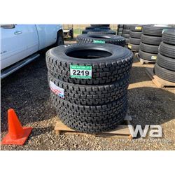 (4) KASPEN TRUCK TIRES 11R24.5