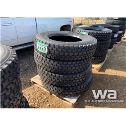 (4) 11R24.5 KAPSEN TRUCK TIRES