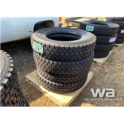 (4) 11R24.5 KAPSEN TRUCK TIRES