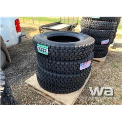 (4) 11R24.5 KAPSEN TRUCK TIRES
