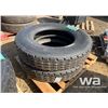 Image 2 : (2) FIRESTONE T814 11R24.5 TRUCK TIRES