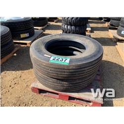 (2) MICHELIN 11R24.5 TRUCK TIRES