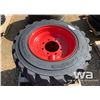 Image 3 : (4) 10X16.5 SKID STEER TIRES & RIMS