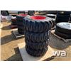 Image 2 : (4) 12X16.5 SKID STEER TIRES & RIMS