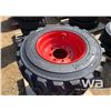 Image 3 : (4) 12X16.5 SKID STEER TIRES & RIMS