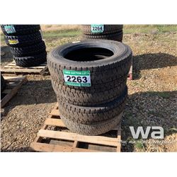 (4) CONTINENTAL 225/70R19.5 TIRES