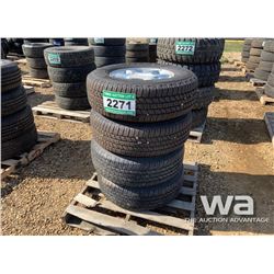 (4) GOOD YEAR 265/70 R17 ALUMINUM RIM TIRES
