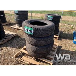 (4) GENERAL GRABBER 245/75R17 TIRES