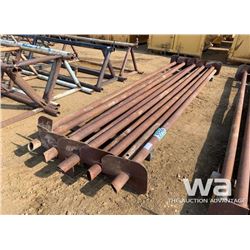 (10) 3 1/2" X 15 FT. SCREW PILES