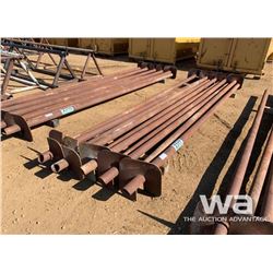 (10) 3 1/2" X 15 FT. SCREW PILES