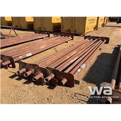 (10) 3 1/2" X 15 FT. SCREW PILES