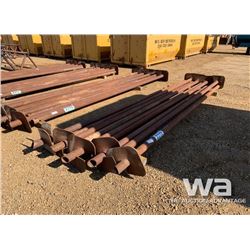 (9) 3 1/2" X 15 FT. SCREW PILES