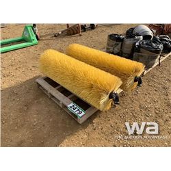 (2) TROMMEL SWEEPER BRUSHES