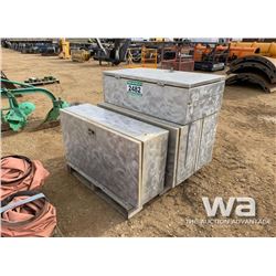 (4) ALUMINUM TOOL CABINETS