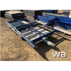 (3) SECTIONS OF SCAFFOLDING & PLANKS
