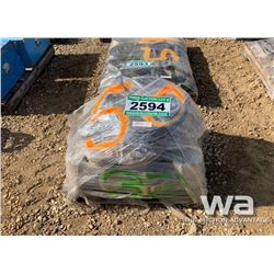 (#50) (32) 4” WINCH STRAPS , DISCHARGE HOSE