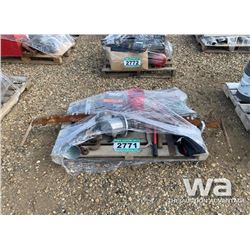PALLET WITH CROSSCUT SAW & TOOLS