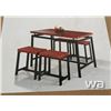 Image 4 : (5) PIECE COUNTER HEIGHT TABLE SET