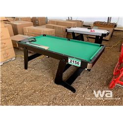 6 FT. FOLDING POOL TABLE & ACCESSORIES