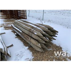 (32) 7 & 8 FT TREATED FENCE POSTS
