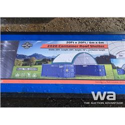 ROUND CONTAINER 20 X 20 FT. ROOF SHELTER